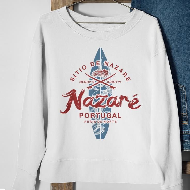 Nazare Portugal Surfing Vintage Sweatshirt Gifts for Old Women