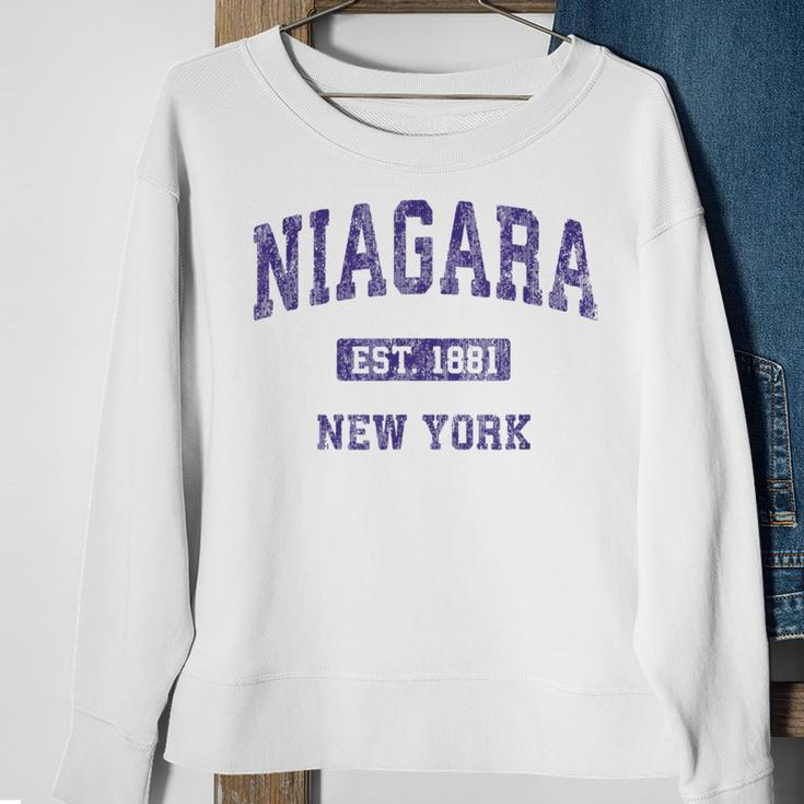 Niagara New York Ny Vintage Athletic Sports Sweatshirt Gifts for Old Women