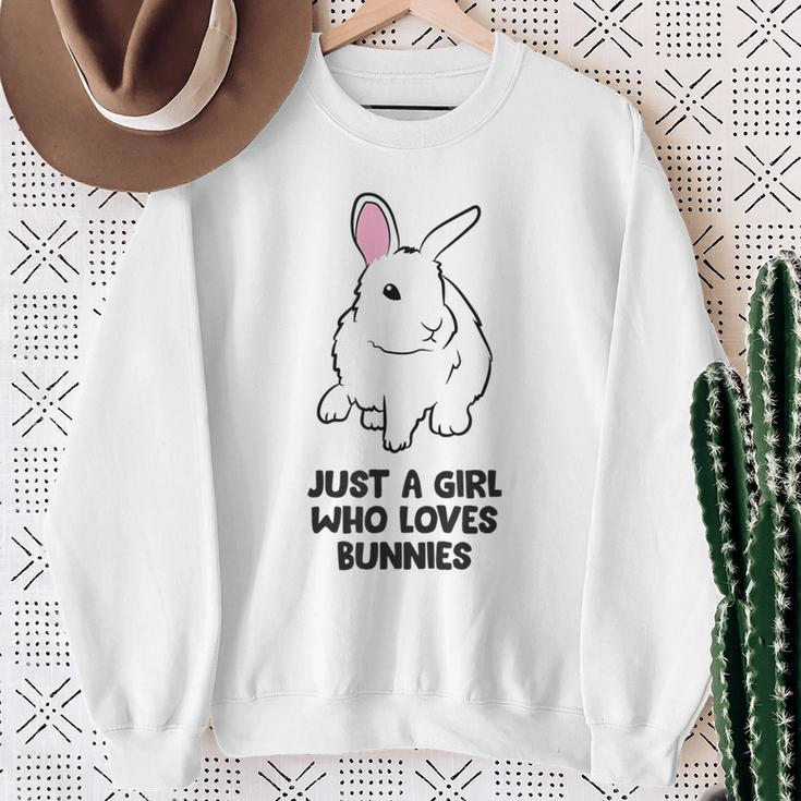 Nur Ein Mädchen Das Hasen Liebt Sweatshirt Geschenke für alte Frauen