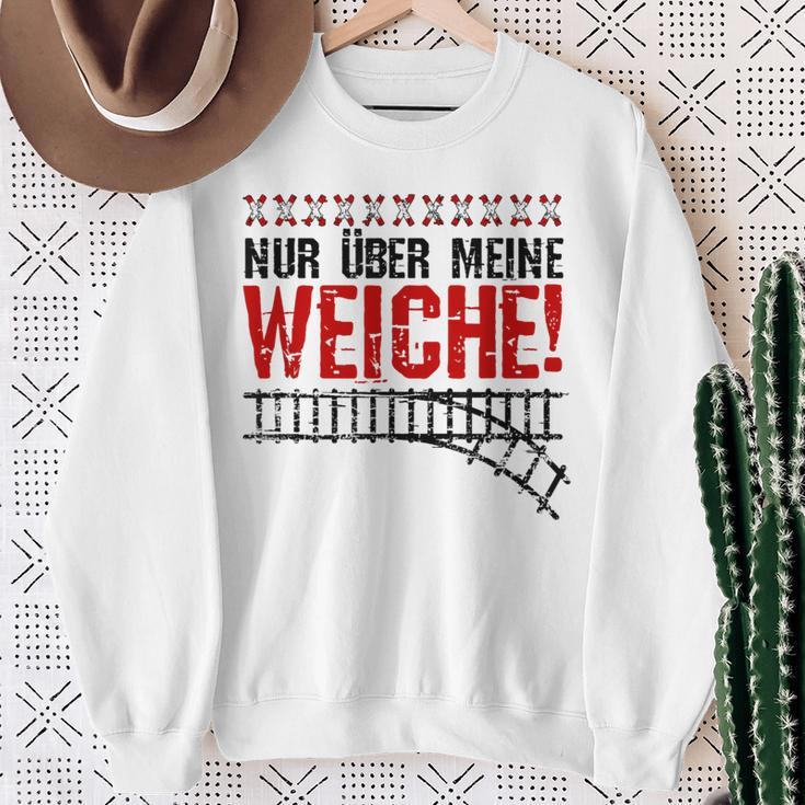 Nur Über Meine Soft Slogan Train Model Railway Sweatshirt Geschenke für alte Frauen