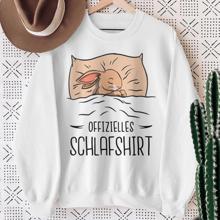 Offizielles Schlaf Süßer Hase Beim Schlafen Sweatshirt Geschenke für alte Frauen