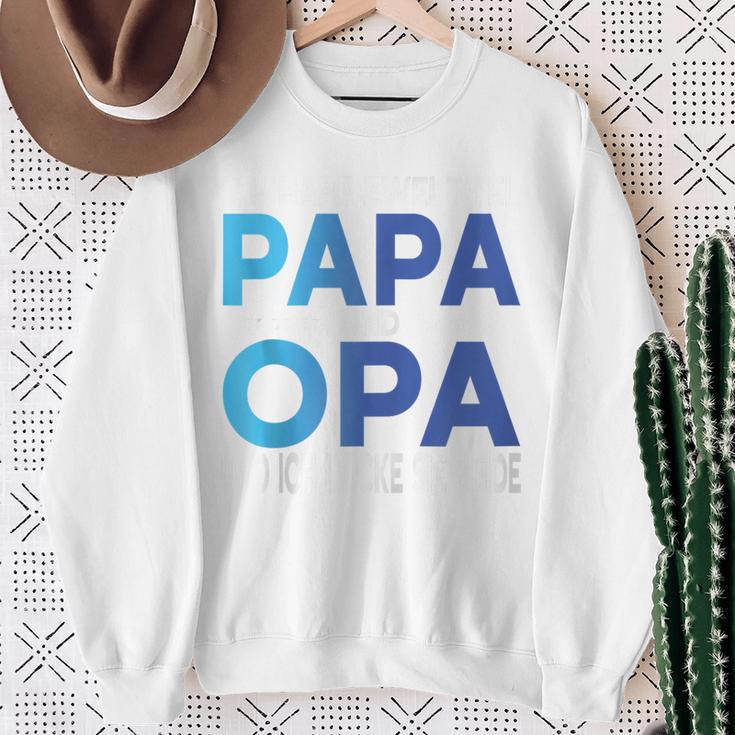 Opa Atertag Papa Spruch Grossvater Geschenk Kapuzenjacke Sweatshirt Geschenke für alte Frauen