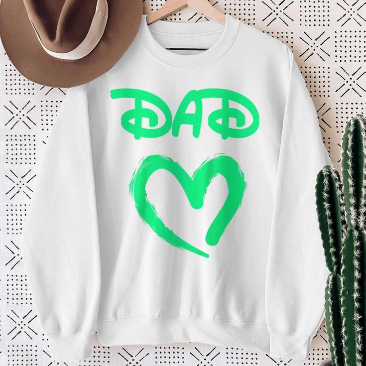 Papa Bester Dad Auf Der Welt Raglan Sweatshirt Geschenke für alte Frauen