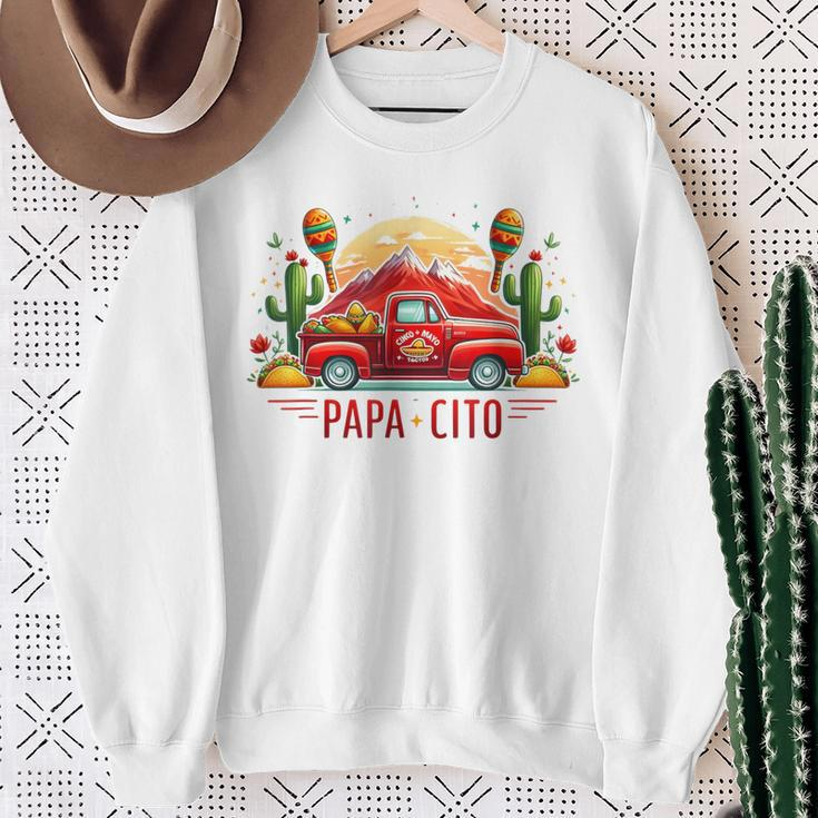 Papacito Dad Taco Car For Cinco De Mayo And Father's Day Sweatshirt Gifts for Old Women