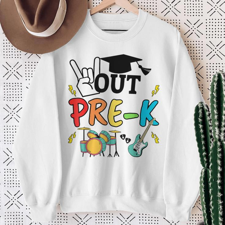 Peace Out Pre-K School Last Day School Class 2024 Graduation Sweatshirt Gifts for Old Women