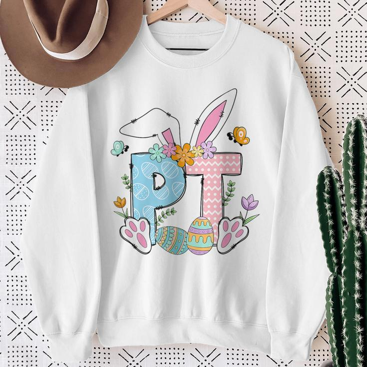 Physical Therapy Easter Bunny Pt Physical Therapy Pta Sweatshirt Gifts for Old Women