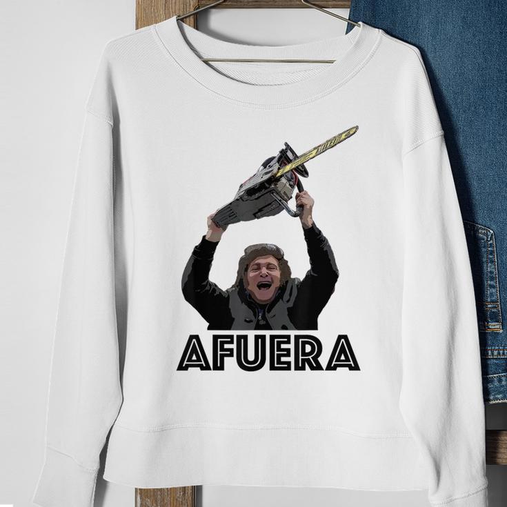 President Milei Afuera Sweatshirt Gifts for Old Women
