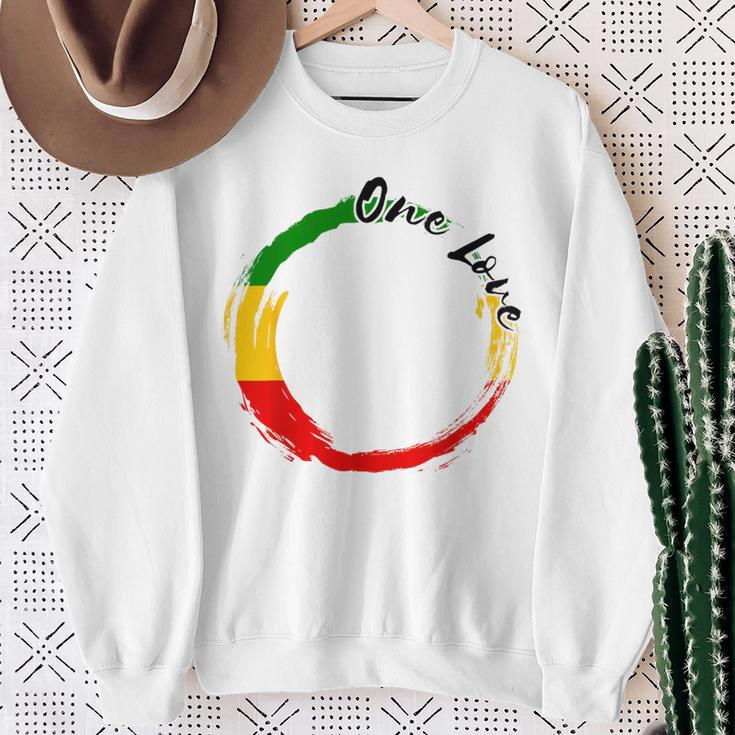 Rastafari Roots Jamaican One Love Reggae Rasta Reggae Sweatshirt Gifts for Old Women