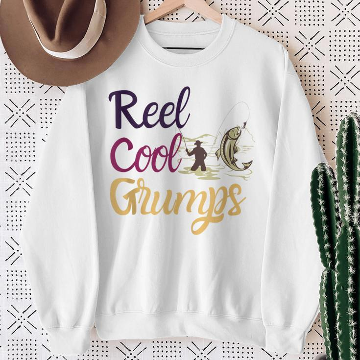 Reel Cool Grumps Vintage Fishing Father's Day Sweatshirt Gifts for Old Women