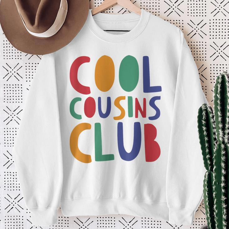 Retro Cool Cousin Club Cousin Squad Crew Matching Family Sweatshirt Gifts for Old Women