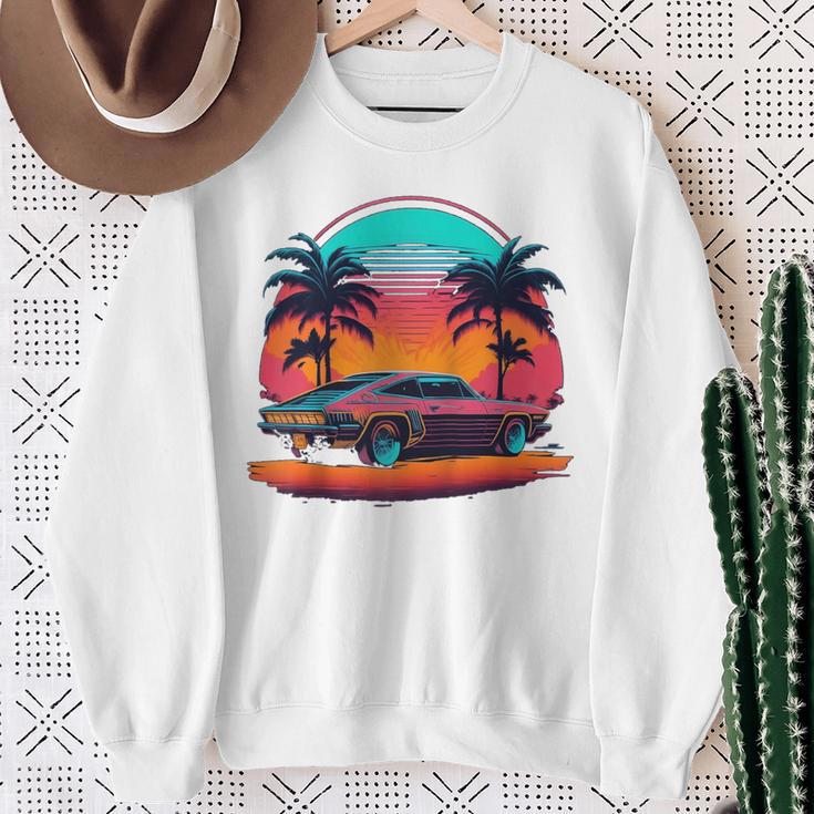 Retro Oldtimer Oldtimer Geschenk Für Mann Papa Raglan Sweatshirt Geschenke für alte Frauen