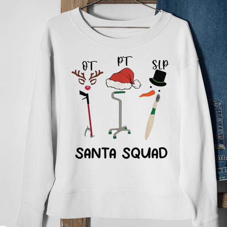 Santa Squad Ot Pt Slp Occupational Therapy Team Christmas Sweatshirt Gifts for Old Women