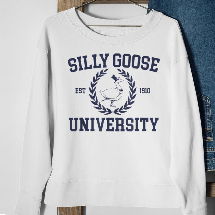 Silly Goose University Silly Goose University Meme Clothing Sweatshirt Gifts for Old Women