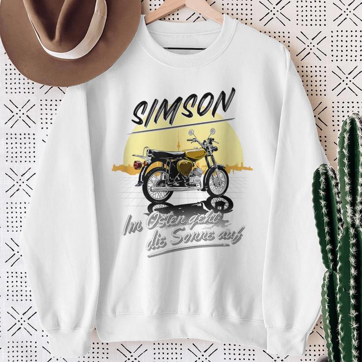 Simson Im Osten Geht Die Sonne Auf Gray Sweatshirt Geschenke für alte Frauen