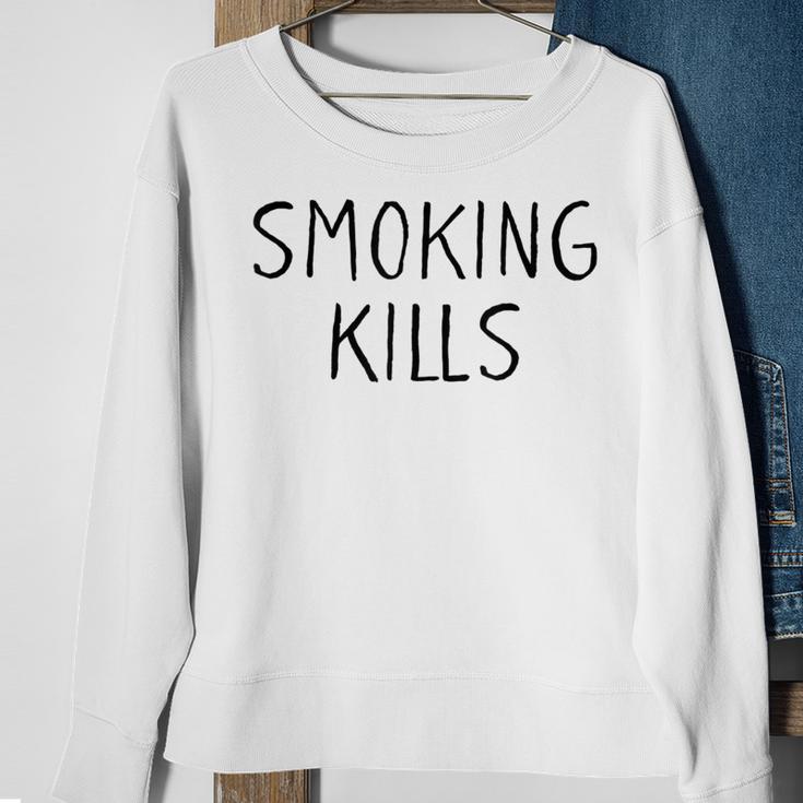 Smoking Kills Anti Smoking Sweatshirt Gifts for Old Women