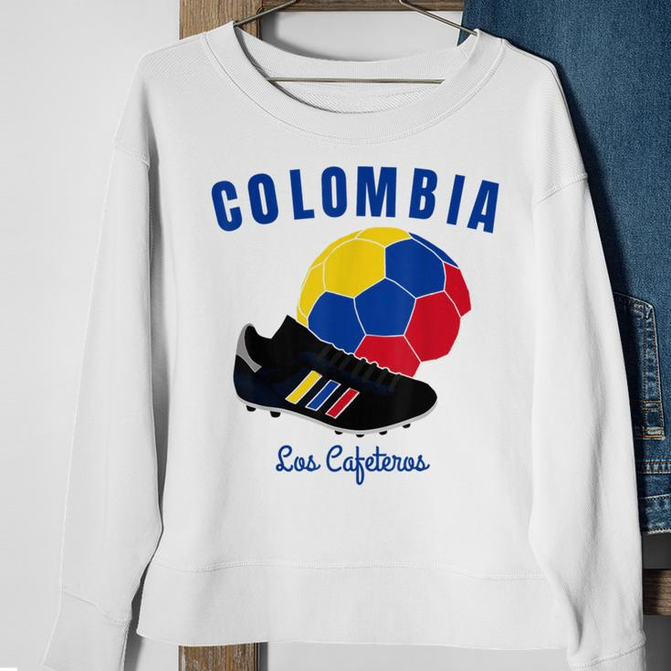 Soccer Boot Ball Cafeteros Colombia Flag Football Women Sweatshirt Gifts for Old Women