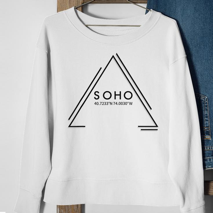 Soho Coordinates New York City Geometric Minimalist Sweatshirt Gifts for Old Women