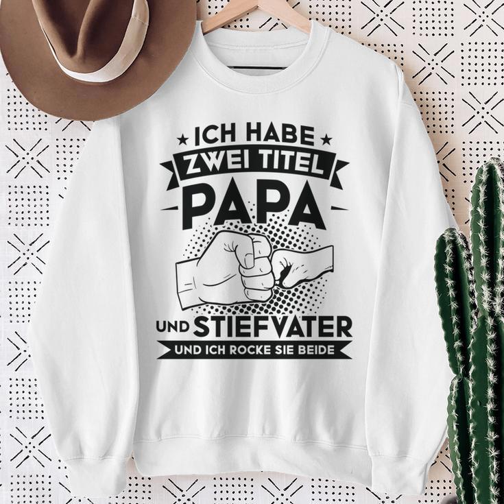 Stiefvater Stiefpapa Papa Sweatshirt Geschenke für alte Frauen