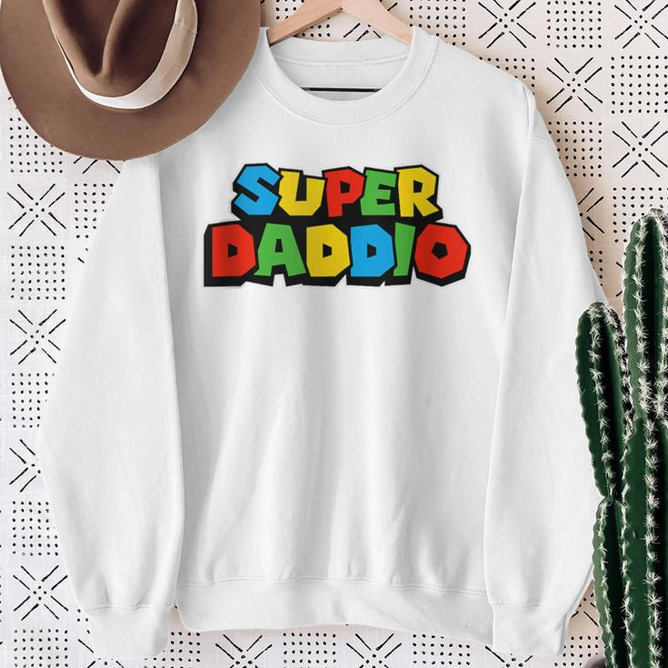 Super Daddio Video Game Father's Day Sweatshirt Gifts for Old Women