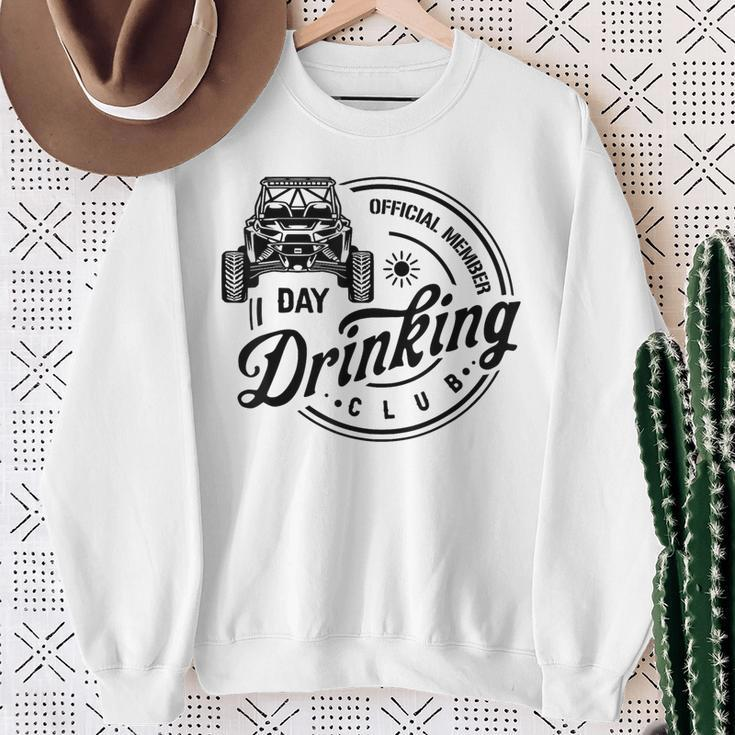 Sxs Utv Official Member Day Drinking Club Sweatshirt Gifts for Old Women