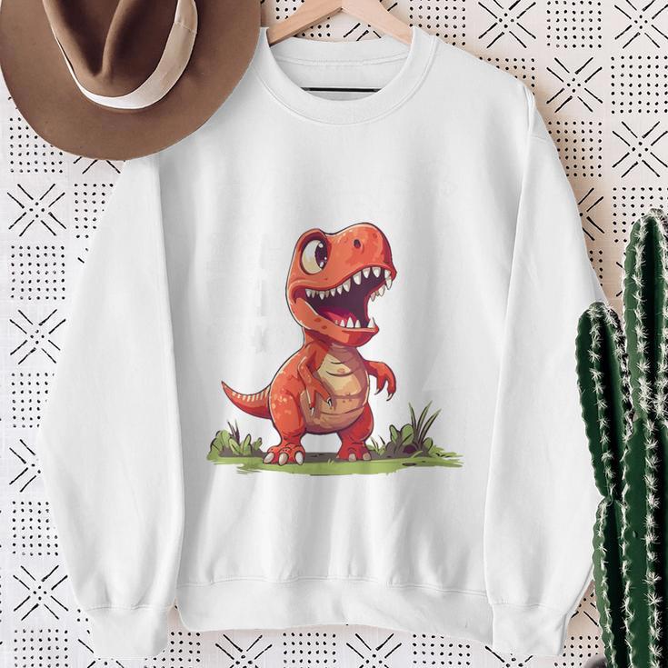 T-Rex 2Nd Birthday Dino Ich Bin Schon 2 Jahre Alt German Langu Sweatshirt Geschenke für alte Frauen