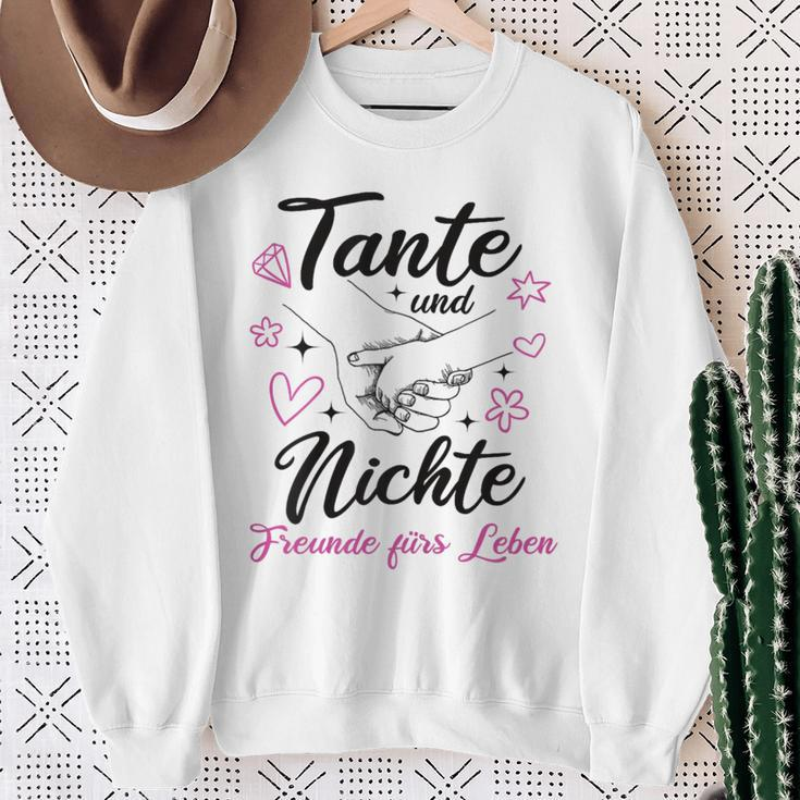 Tante Und Niece Beste Freunde Für Leben Patentante Slogan Sweatshirt Geschenke für alte Frauen