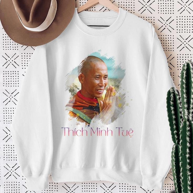 Thich Minh Tue Su Thay Vietnam Monk Buddhist Spiritual Sweatshirt Gifts for Old Women