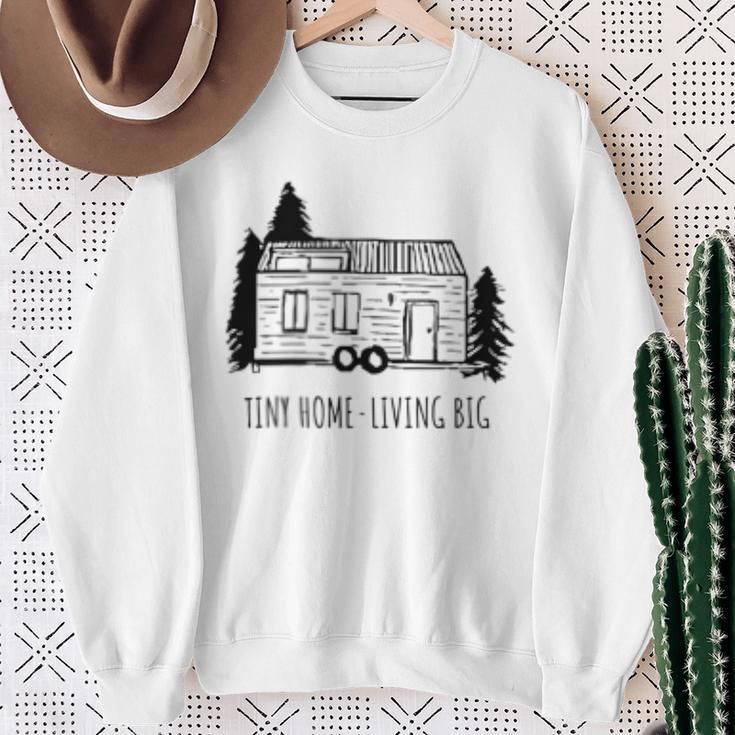 Tiny House Handgezeichnetes Kleines Tiny House Tiny House Sweatshirt Geschenke für alte Frauen