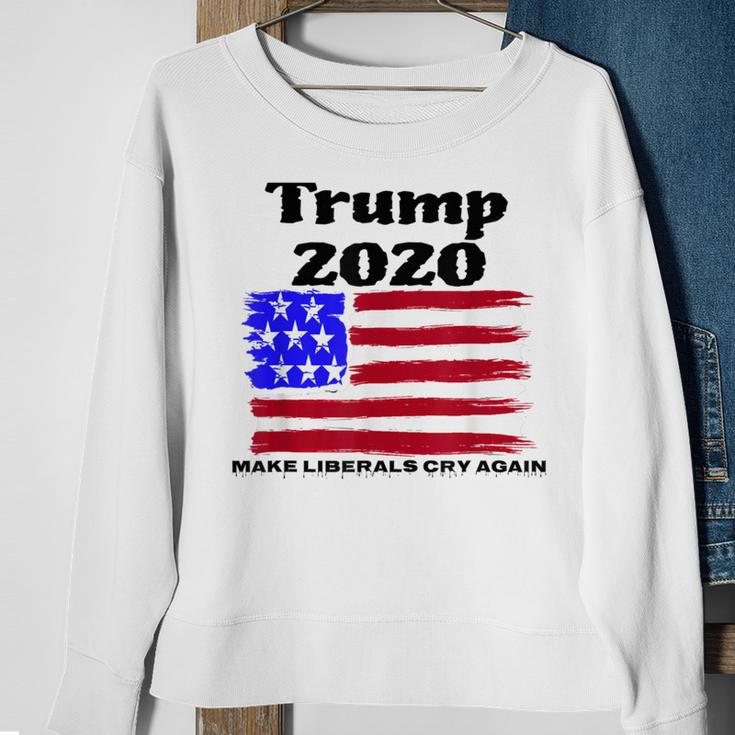 Trump 2020 Make Liberals Cry Again Political Sweatshirt Gifts for Old Women