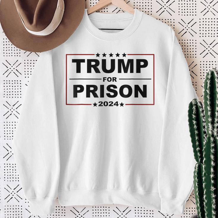 Trump For Prison 2024 Support Trump 4Th Of July Sweatshirt Gifts for Old Women