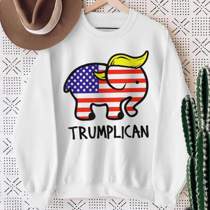 Trumplican Elephant Trump RepublicanUltra Maga 2024 Sweatshirt Gifts for Old Women