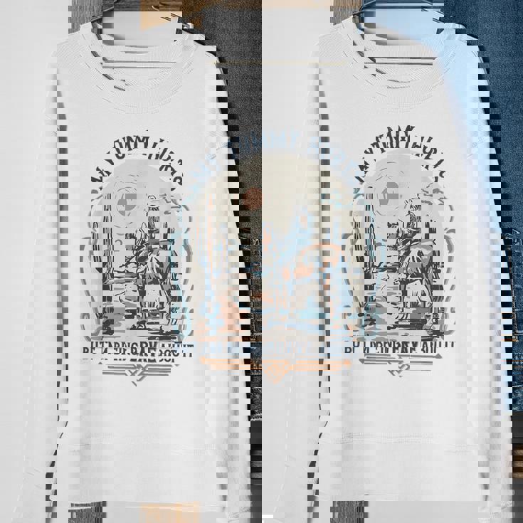 My Tummy Hurts But I'm Being Brave About It Sweatshirt Gifts for Old Women