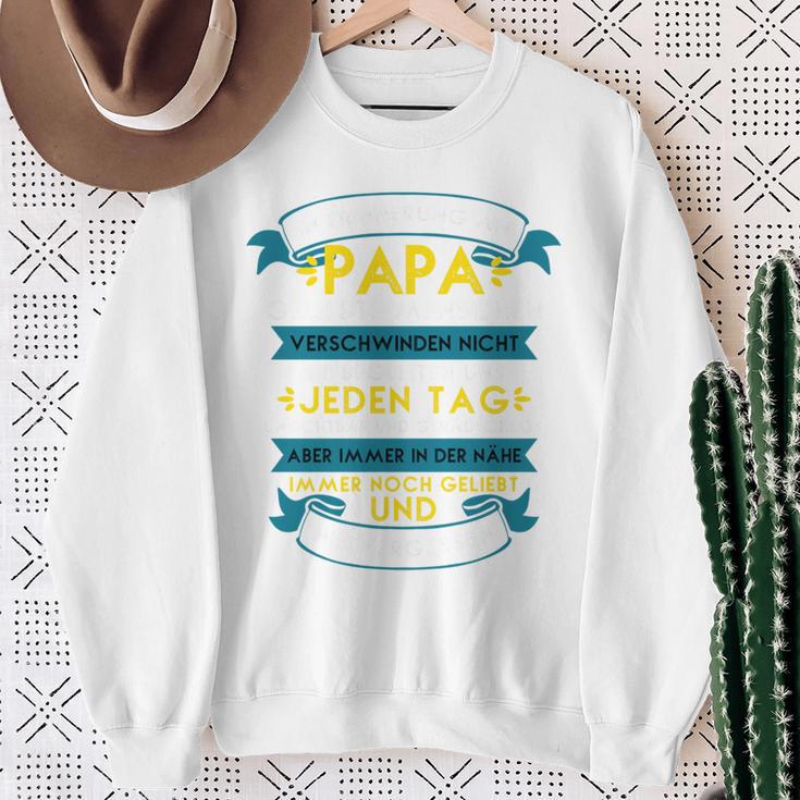 Verstorbenerater Tochter In Gedenken An Denater Rip Papa Sweatshirt Geschenke für alte Frauen