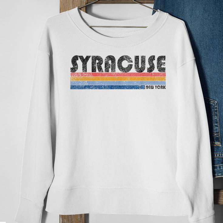 Vintage 1980S Style Syracuse New York Sweatshirt Gifts for Old Women