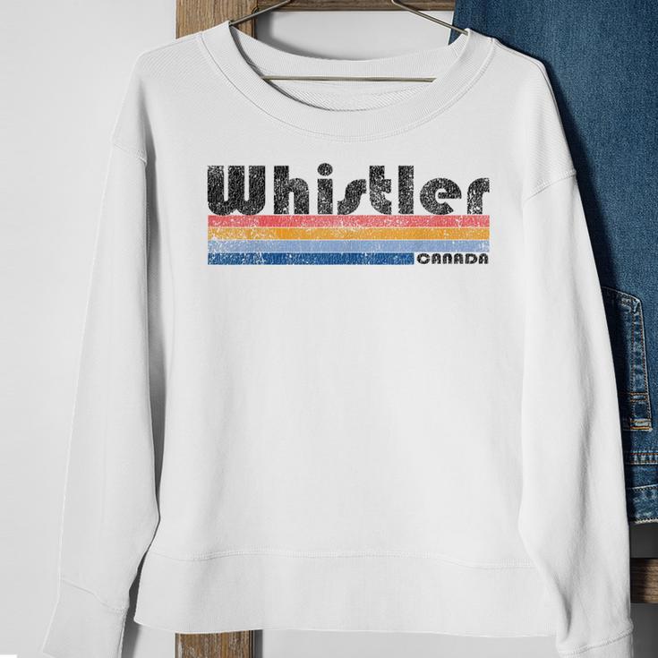 Vintage 1980S Style Whistler Canada Sweatshirt Gifts for Old Women