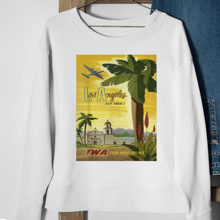Vintage Poster Los Angeles Retro Sweatshirt Gifts for Old Women
