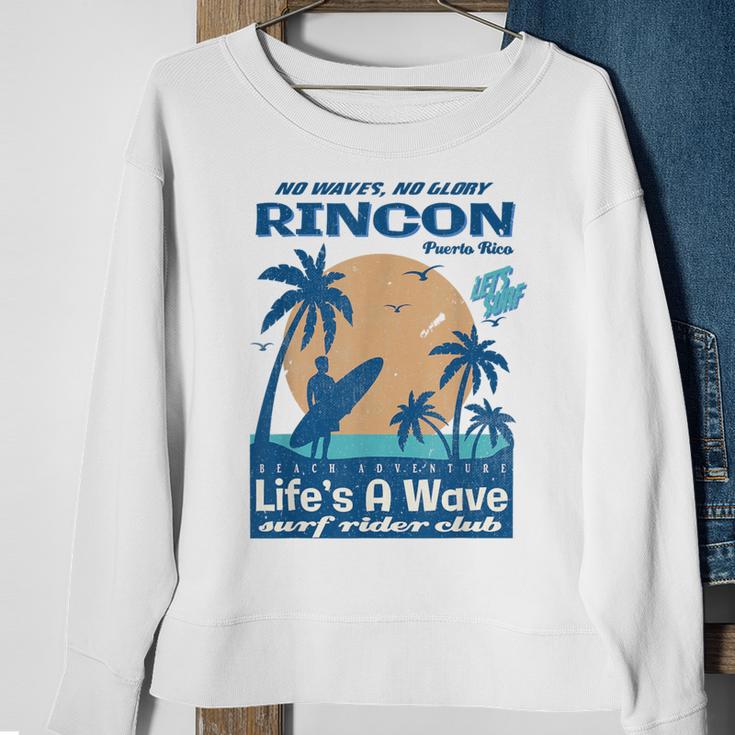 Vintage Rincon Puerto Rico Surf Rider Club Sweatshirt Gifts for Old Women