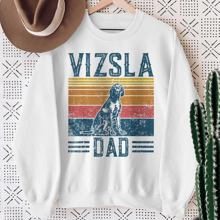 Vizsla Dad Vintage Hungarian Vorstehung Dog Vizsla Dad Sweatshirt Geschenke für alte Frauen