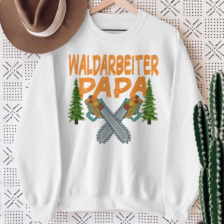 Waldarbeiter Papa Baumfäller Bäume Fällen Im Wald Kapuzenjacke Sweatshirt Geschenke für alte Frauen