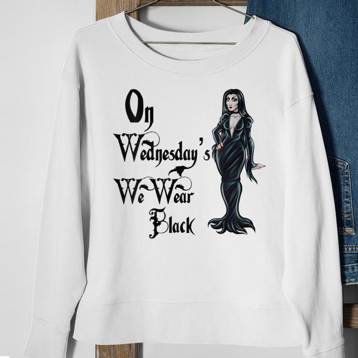 On Wednesday We Wear Black Bad Girls Villian Squad Goals Sweatshirt Gifts for Old Women