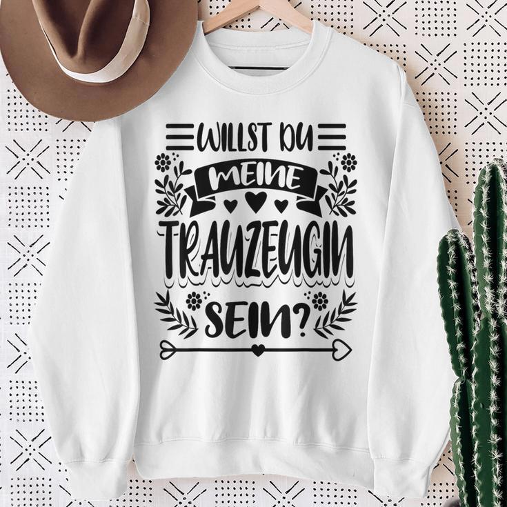 Willst Du Meine Trauzeugin Sein Sweatshirt Geschenke für alte Frauen