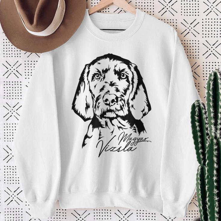 Wirehaar Magyarizsla Portrait Dog Sweatshirt Geschenke für alte Frauen