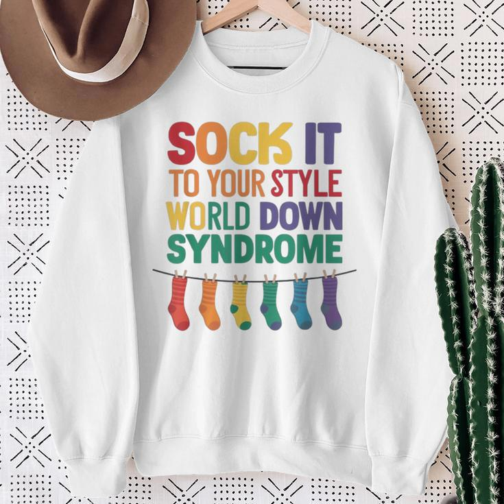 World Down Syndrome Day T21 March 2024 Awareness Socks Day Sweatshirt Gifts for Old Women