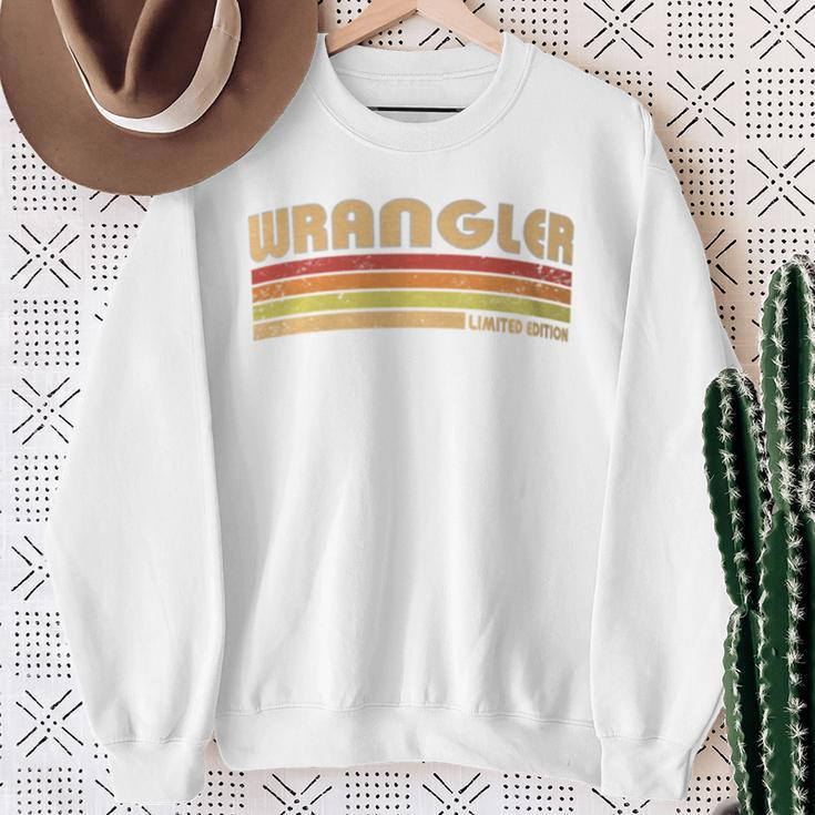 Wrangler Personalized Title Profession Birthday Idea Sweatshirt Gifts for Old Women