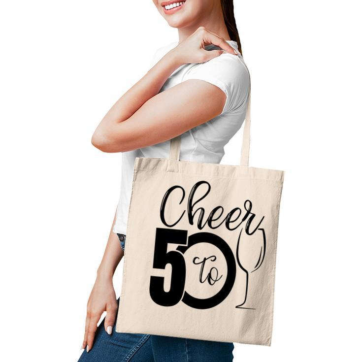 50Th Birthday Gift Cheer To 50 Birthday Party Tote Bag