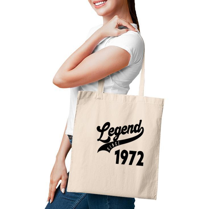 50Th Birthday Gift Legend Since 1972 Simple Tote Bag