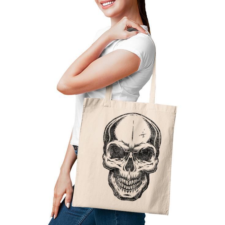 Angry Skeleton Scull Scary Horror Halloween Party Costume  Tote Bag