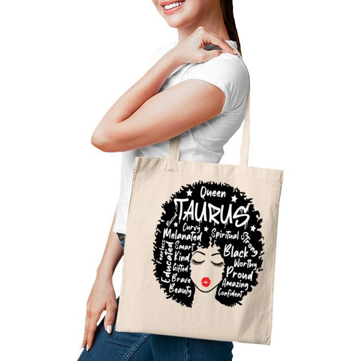 April Women Queen Taurus Black Strong Proud Women Birthday Tote Bag