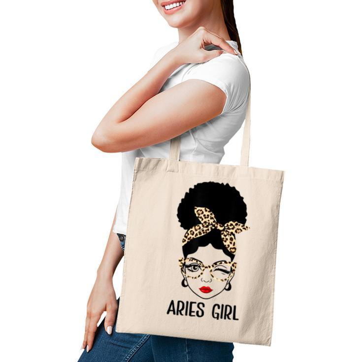 Aries Queen Its My Birthday Leopard Aries Girl  Tote Bag