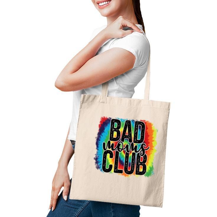 Colorful Bad Moms Club Vintage Mothers Day Tote Bag
